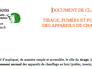 Document PDF – Tirage, fumées et fonctionnement des appareils de chauffage au bois